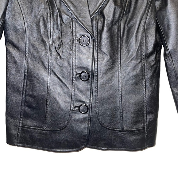 Guess Women 100% Leather Jacket Size M - Picture 4 of 5